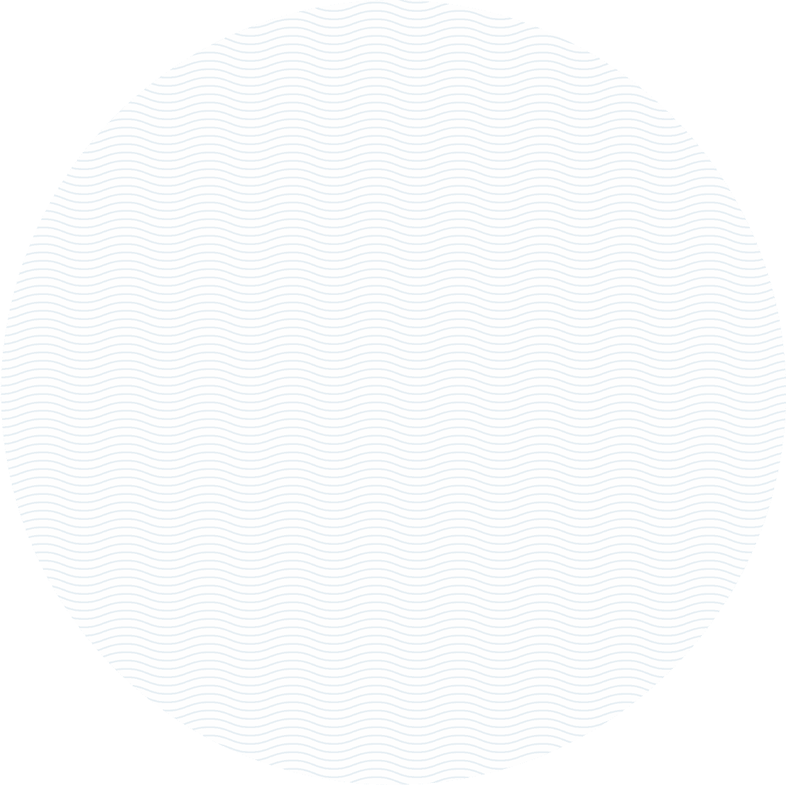 circle made up of wavy lines