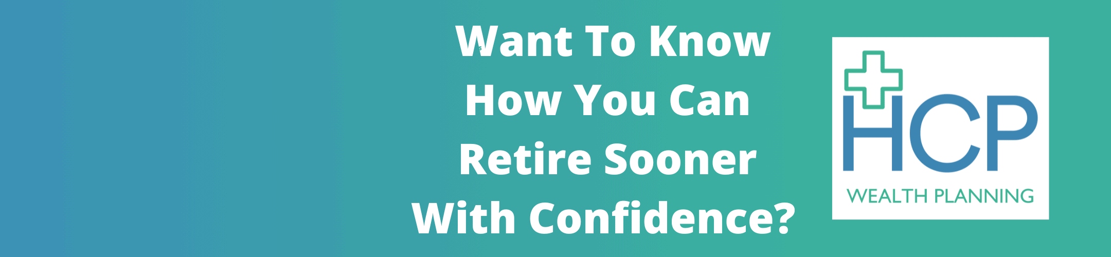 A promotional banner with a serene blue background asking, 