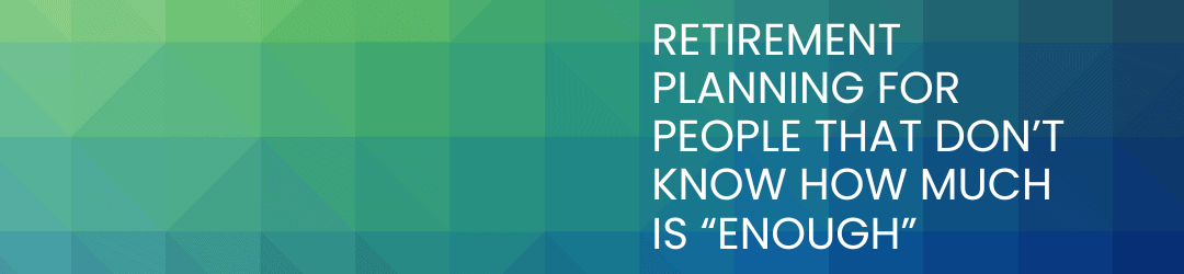 Text on a blue and green geometric background reads: 