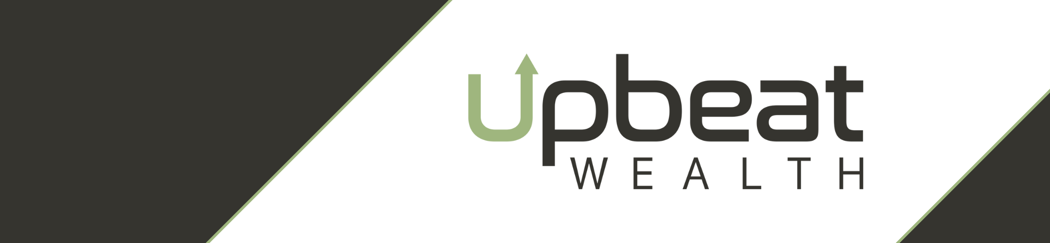 Logo for Upbeat Wealth, featuring the word 