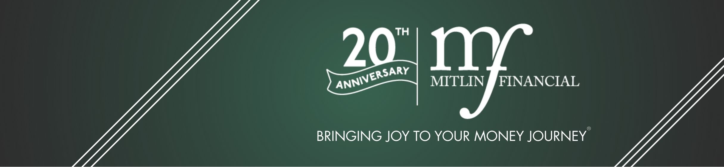Dark green banner with white text: 